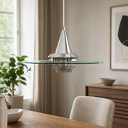 Moxellan Vintage Pendant Light – Modern UFO Pendant Lamp for Dining Room, Studio and Bar